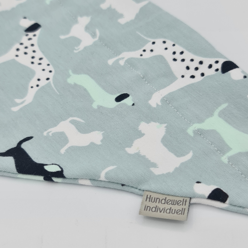 Halstuch mint mit Hunden